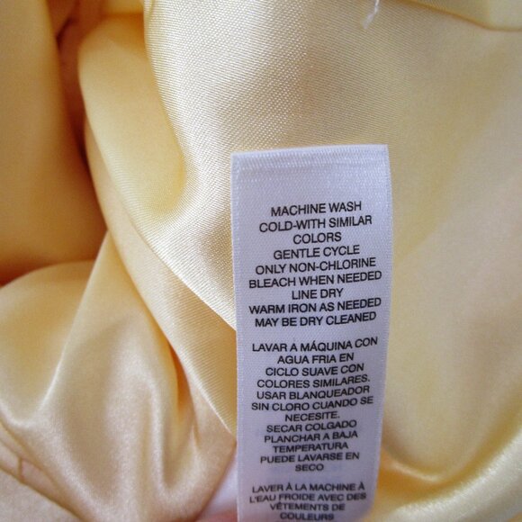 White House Black Market Plus Size Yellow Lace Halter A-Line Fit Flare Dress 16 - Picture 12 of 12